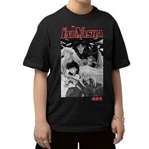 Men's T-Shirt InuYasha Size Medium Anime Figure Manga Vintage Top Kagome NEW